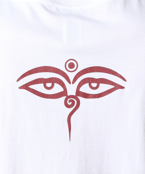 Liberaiders（リベレイダース）の「【Liberaiders/リベレイダース×JOURNAL STANDARD】別注 EYES Tシャツ（Tシャツ/カットソー・メンズ・ホワイト/レッド・X-LARGE/LARGE）」の17枚目の写真