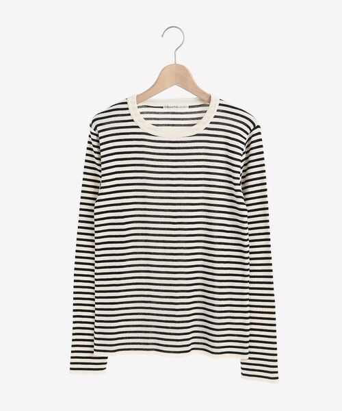 le.coeur blanc（ルクールブラン）の「Adriana Kay ボーダーカットソー（Tシャツ/カットソー・レディース・ピンク系その他2/グリーン系その他2/ホワイト系その他・38）」の2枚目の写真