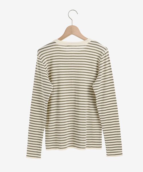 le.coeur blanc（ルクールブラン）の「Adriana Kay ボーダーカットソー（Tシャツ/カットソー・レディース・ピンク系その他2/グリーン系その他2/ホワイト系その他・38）」の14枚目の写真