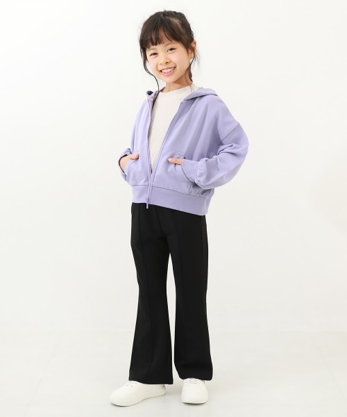 devirock(デビロック)の「ガールズ ピンタック フレアパンツ(その他パンツ・キッズ・ダークグリーン/バイオレット/イエロー系その他/チャコール/ブラック/ピンク系その他2/オレンジ系2・110cm/100cm/120cm/130cm/140cm/150cm/160cm)」の16枚目の写真