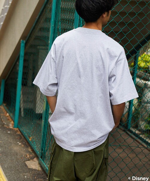 FREAK'S STORE（フリークスストア）の「FREAK'S STORE/フリークスストア DISNY ハングル刺繍 ミッキーTEE/半袖Tシャツ（Tシャツ/カットソー・メンズ・ホワイト/ライトグレー/ブラック/オリーブ/ブルー・SMALL/MEDIUM/LARGE）」の17枚目の写真