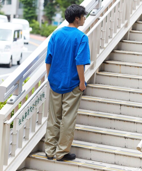 FREAK'S STORE（フリークスストア）の「FREAK'S STORE/フリークスストア DISNY ハングル刺繍 ミッキーTEE/半袖Tシャツ（Tシャツ/カットソー・メンズ・ホワイト/ライトグレー/ブラック/オリーブ/ブルー・SMALL/MEDIUM/LARGE）」の22枚目の写真