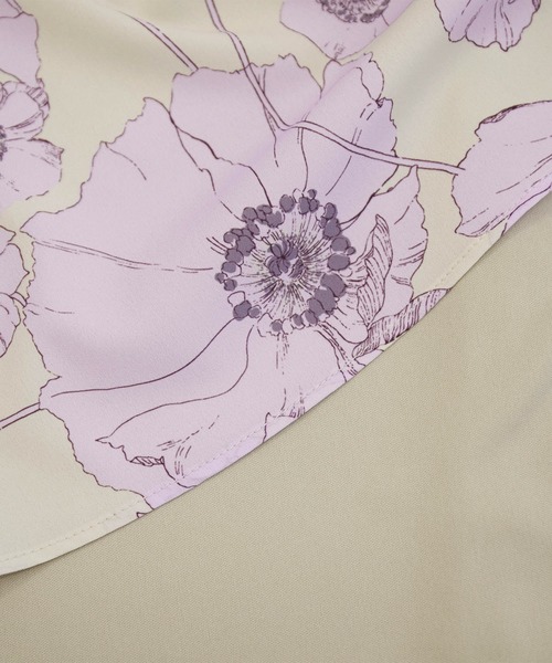 ROPE' PICNIC（ロペピクニック）の「花柄スカート（スカート・レディース・ブラック/ターコイズブルー/ダークラベンダー・36/38）」の19枚目の写真