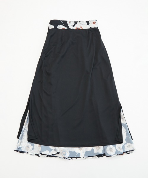 ROPE' PICNIC（ロペピクニック）の「花柄スカート（スカート・レディース・ブラック/ターコイズブルー/ダークラベンダー・36/38）」の20枚目の写真