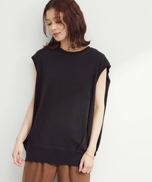 Green　Parks | ノースリーブタックチュニック(Tシャツ/カットソー)