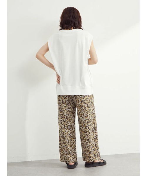 Green　Parks（グリーンパークス）の「ノースリーブタックチュニック（Tシャツ/カットソー・レディース・ブラック/オフホワイト/ブルー・FREE）」の8枚目の写真