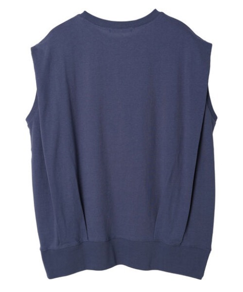 Green　Parks（グリーンパークス）の「ノースリーブタックチュニック（Tシャツ/カットソー・レディース・ブラック/オフホワイト/ブルー・FREE）」の16枚目の写真