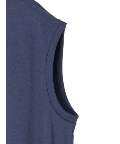 Green　Parks（グリーンパークス）の「ノースリーブタックチュニック（Tシャツ/カットソー・レディース・ブラック/オフホワイト/ブルー・FREE）」の18枚目の写真