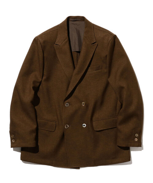 BEAMS PLUS（ビームスプラス）の「BEAMS PLUS / コンフォート ダブルクロス 4ボタン ダブルブレステッド ジャケット（テーラードジャケット・メンズ・セージグリーン/ブラウン・L/XL/S/M）」の11枚目の写真
