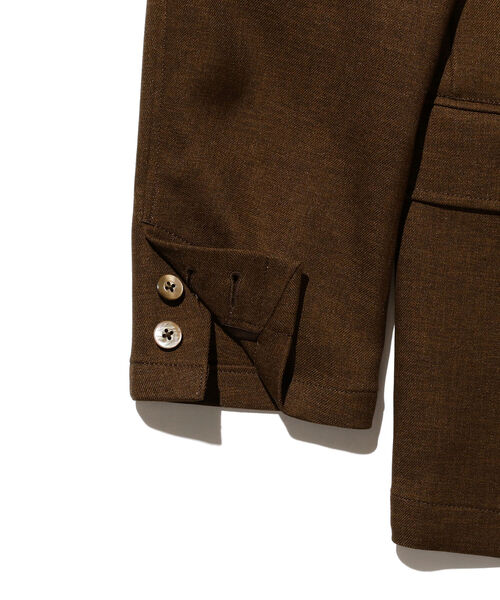 BEAMS PLUS（ビームスプラス）の「BEAMS PLUS / コンフォート ダブルクロス 4ボタン ダブルブレステッド ジャケット（テーラードジャケット・メンズ・セージグリーン/ブラウン・L/XL/S/M）」の15枚目の写真
