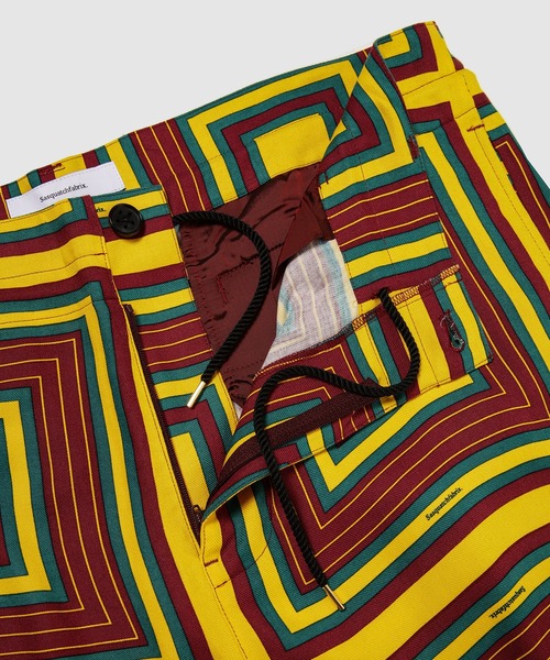 SASQUATCHfabrix.(サスクワァッチファブリックス)の「RASTA CHECK EASY PANTS(その他パンツ・メンズ・ワインレッド・M/L)」の4枚目の写真