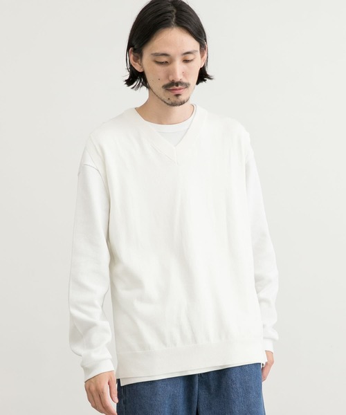 URBAN RESEARCH(アーバンリサーチ)の「ハイゲージVネックベスト(ベスト・メンズ・グリーン/ブラック/オフホワイト・MEDIUM/LARGE)」の2枚目の写真