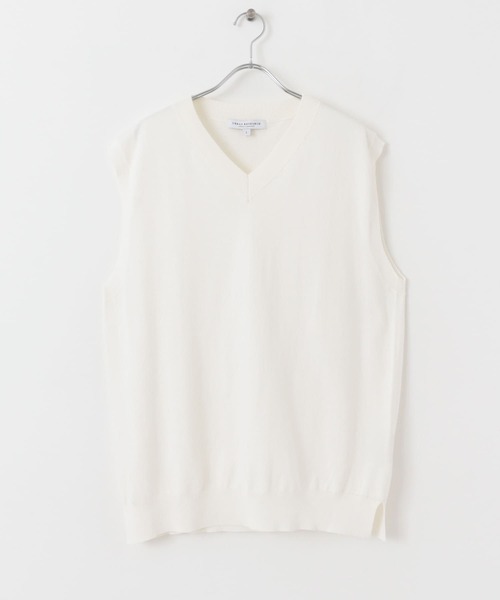 URBAN RESEARCH(アーバンリサーチ)の「ハイゲージVネックベスト(ベスト・メンズ・グリーン/ブラック/オフホワイト・MEDIUM/LARGE)」の18枚目の写真