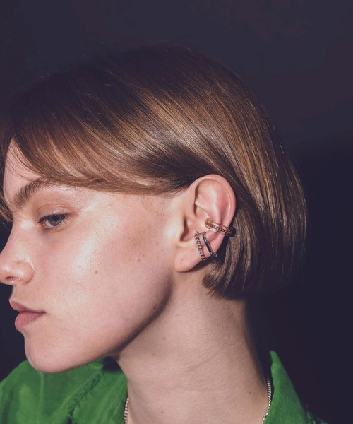 and cloud(アンドクラウド)の「Capture Chain Earcuff(イヤーカフ・レディース・イエローゴールド/シルバー/ブラック・FREE)」の12枚目の写真