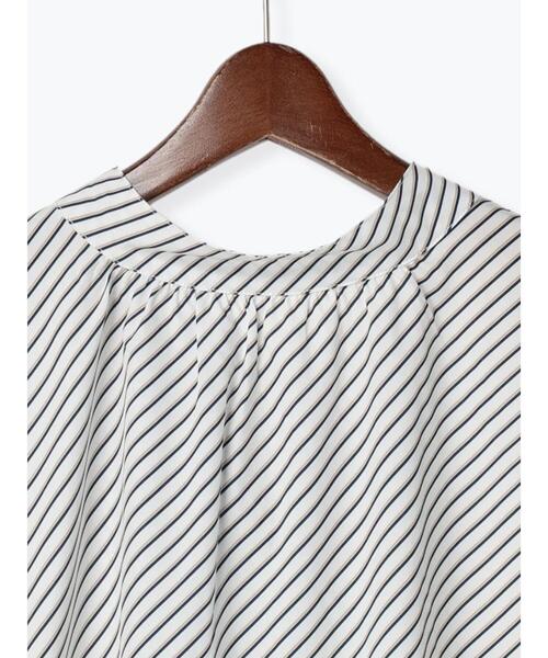 Te chichi（テチチ）の「幾何学/ストライプボウタイブラウス（シャツ/ブラウス・レディース・ブラック/ネイビー/オフホワイト/ボルドー・ﾌﾘ-）」の18枚目の写真