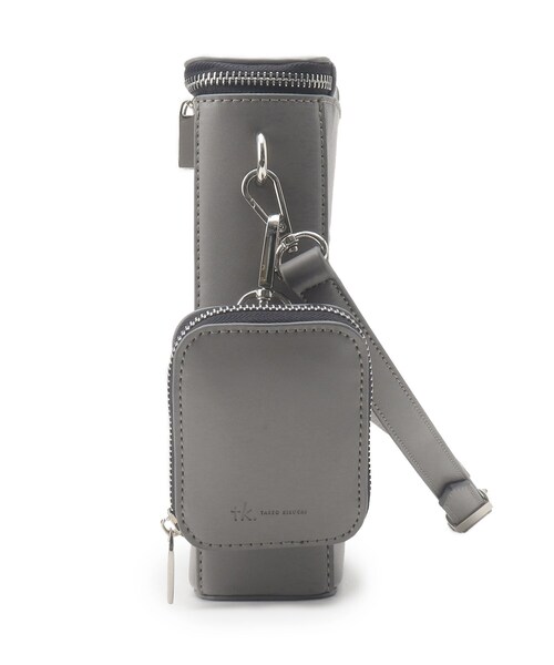 tk.TAKEO KIKUCHI(ティーケータケオキクチ)の「◆ZIPスクエアショルダーバッグ(ショルダーバッグ・メンズ・ブラック/グレー・00)」の4枚目の写真