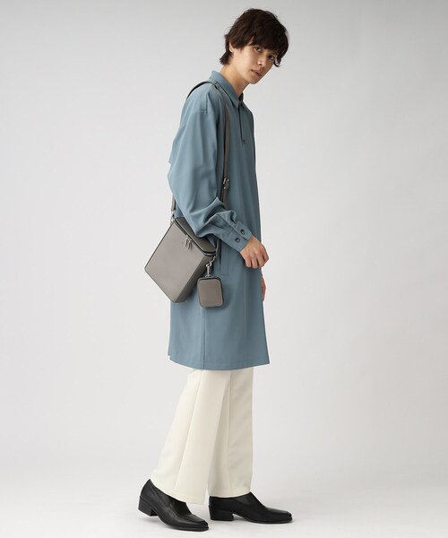 tk.TAKEO KIKUCHI(ティーケータケオキクチ)の「◆ZIPスクエアショルダーバッグ(ショルダーバッグ・メンズ・ブラック/グレー・00)」の16枚目の写真