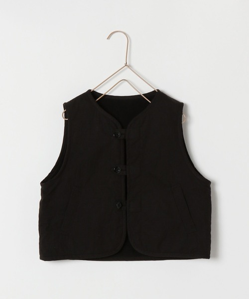 LOWRYS FARM(ローリーズファーム)の「リバーシブルベスト 156604(ベスト・キッズ・ブラック/カーキ・110cm/120cm/130cm/140cm/150cm)」の4枚目の写真