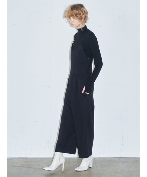 MIDIUMISOLID(ミディウミソリッド)の「MIDIUMISOLID for Ladies カットソーキャミソールパンツ(サロペット/オーバーオール・レディース・ブラウン/ブラック/グリーン・38/36)」の9枚目の写真