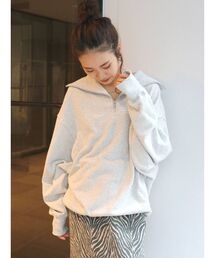 Ungrid | 【WEB限定】ジップルーズスウェット(スウェット)