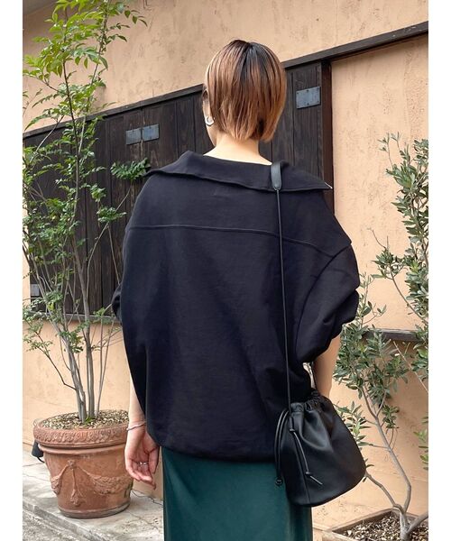 Ungrid（アングリッド）の「【WEB限定】ジップルーズスウェット（スウェット・レディース・ライトグレー/ブラック/ブラウン/ピンク/グリーン・FREE）」の16枚目の写真