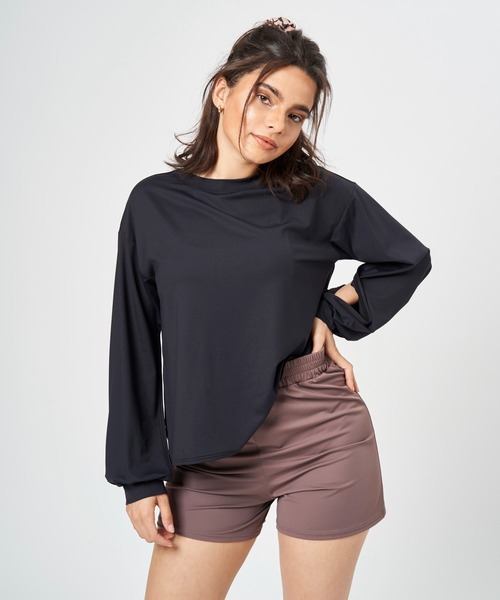 BiYOOON wear(ビヨーンウェア)の「ラッシュガード / ショートパンツセット(その他トップス・レディース・ホワイト×グレー/ホワイト×グリーン/ホワイト×ブラウン/ベージュ×ブラック/ブラック×ブラック/ブラック系その他/ホワイト×ブラック/ホワイト系/ホワイト系1/ブラック系その他2・FREE)」の14枚目の写真