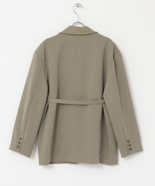 KBF(ケイビーエフ)の「ワークディティールブレザー(テーラードジャケット・レディース・チャコールグレー/ベージュ系その他・ONE)」の10枚目の写真