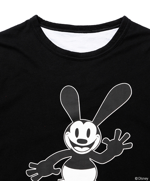 Champion（チャンピオン）の「CHAMPION×BEAMS / 別注 リバーシブル Tシャツ （Oswald） Disney（ディズニー）（Tシャツ/カットソー・メンズ・ブラック・LARGE/SMALL/MEDIUM）」の7枚目の写真