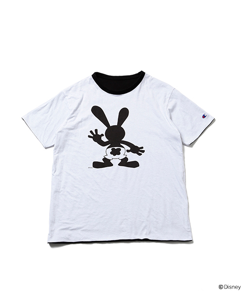 Champion（チャンピオン）の「CHAMPION×BEAMS / 別注 リバーシブル Tシャツ （Oswald） Disney（ディズニー）（Tシャツ/カットソー・メンズ・ブラック・LARGE/SMALL/MEDIUM）」の12枚目の写真