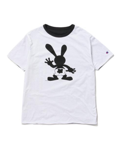 Champion（チャンピオン）の「CHAMPION×BEAMS / 別注 リバーシブル Tシャツ （Oswald） Disney（ディズニー）（Tシャツ/カットソー・メンズ・ブラック・LARGE/SMALL/MEDIUM）」の17枚目の写真
