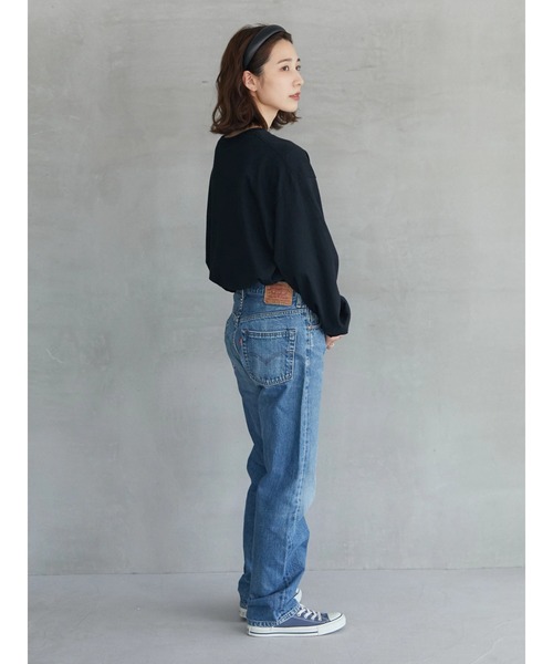 Green　Parks（グリーンパークス）の「【UNISEX】■STRANGER THINGS Fire Logo（Tシャツ/カットソー・レディース・ブラック・FREE）」の7枚目の写真