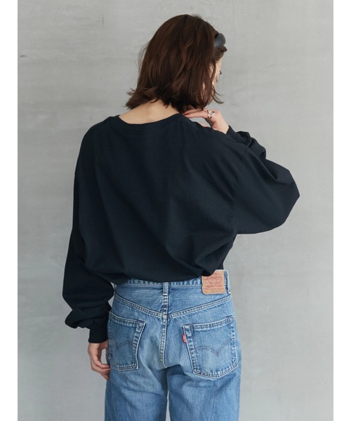 Green　Parks（グリーンパークス）の「【UNISEX】■STRANGER THINGS Fire Logo（Tシャツ/カットソー・レディース・ブラック・FREE）」の10枚目の写真