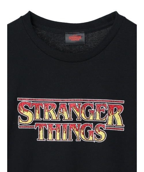 Green　Parks（グリーンパークス）の「【UNISEX】■STRANGER THINGS Fire Logo（Tシャツ/カットソー・レディース・ブラック・FREE）」の18枚目の写真