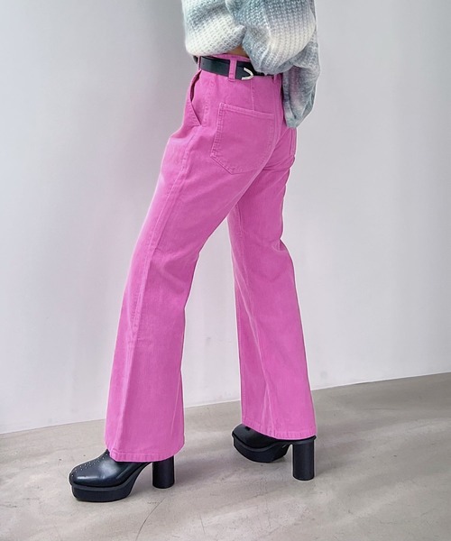 PAGEBOY(ページボーイ)の「コールテンフレアパンツ(その他パンツ・レディース・オフホワイト/チャコールグレー/ブルー/モーブ系・S/M/L)」の21枚目の写真