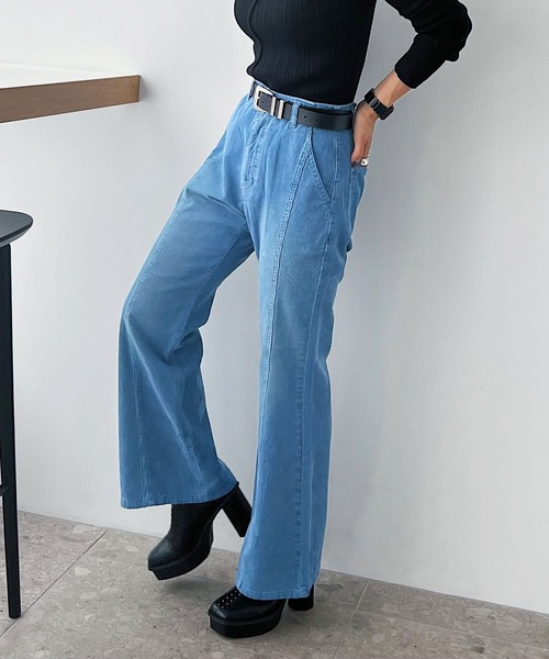 PAGEBOY(ページボーイ)の「コールテンフレアパンツ(その他パンツ・レディース・オフホワイト/チャコールグレー/ブルー/モーブ系・S/M/L)」の18枚目の写真