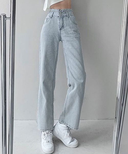 gossip！ロサンゼルス（ゴシップロサンゼルス）の「ハイウエスト レトロデニムパンツ（デニムパンツ・レディース・ライトブルー・S/M/L）」の8枚目の写真