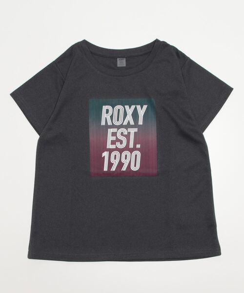 ROXY(ロキシー)の「ロキシー ROXY SMILE(Tシャツ/カットソー・レディース・チャコールグレー/サックスブルー・L/M/S)」の2枚目の写真