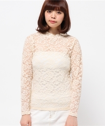 【Discoat】総レースハイネックL/S