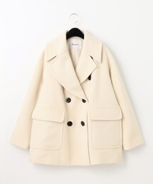 Diagram アイボリー ピーコート Pierrot メルトンPコート （杢アイボリー） -ファッション通販 FASHION