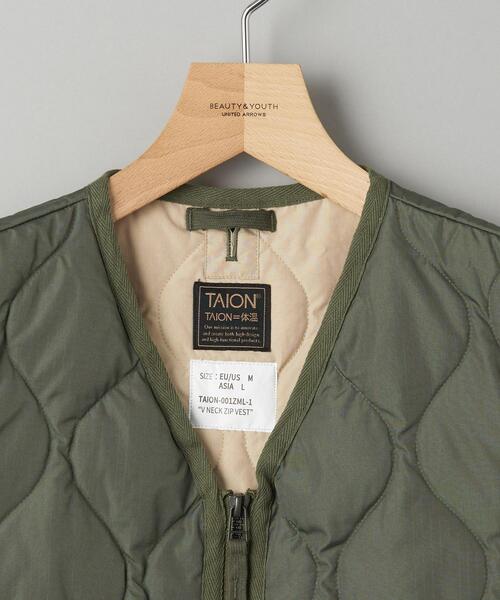 TAION（タイオン）の「＜TAION（タイオン）＞ MIL VNECK D/VEST / ダウンベスト（ダウンベスト・メンズ・ダークグレー/オリーブ・M/L/XL/XXL）」の9枚目の写真