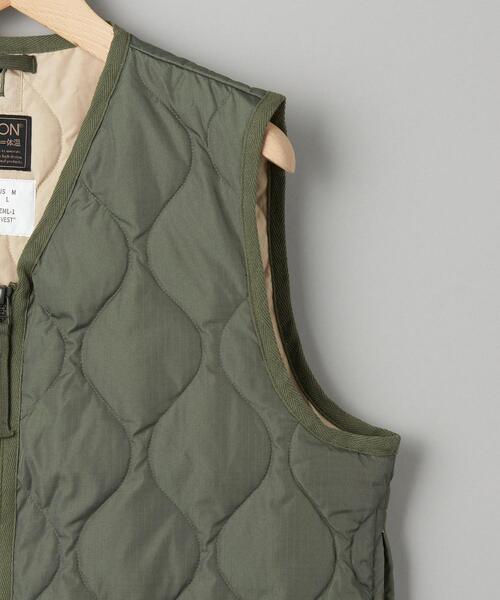 TAION（タイオン）の「＜TAION（タイオン）＞ MIL VNECK D/VEST / ダウンベスト（ダウンベスト・メンズ・ダークグレー/オリーブ・M/L/XL/XXL）」の7枚目の写真