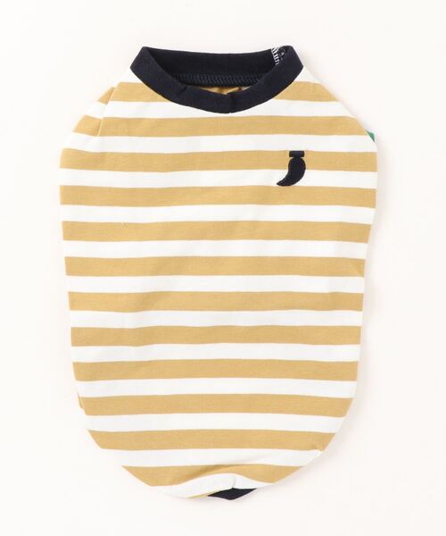 THE PAINTER'S WIFE（ザペインターズワイフ）の「DAVID ORGANIC COTTON DOG T-SHIRT（ペットウェア・メンズ・マスタード/ブルー・S/M）」の2枚目の写真
