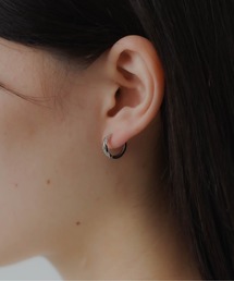 YU-KA : CZツイストフープピアス