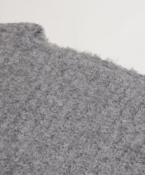 coca(coca)(コカ)の「ブークレヤーンボートネックニット(ニット/セーター・レディース・ネイビー/ピンク/チャコール/グレー/ライトピンク・ONE SIZE/L/M)」の7枚目の写真