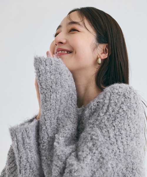 ＊超美品＊ PICCIN フード付きモッズコート & ボートネックニット 年末のプロモーション 超美品＊ ボートネックニット & フード