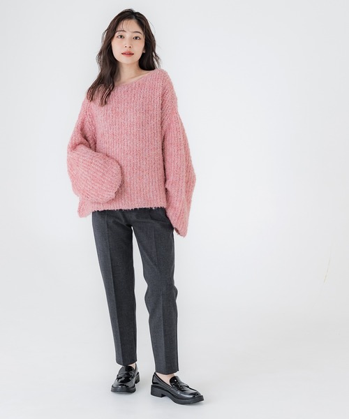 24時まで限定！ペーパーヤーンボートネックニット JOURNAL STANDARD ニット セーター ペーパーヤーンボートネック