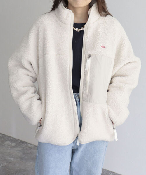 DANTON（ダントン）の「【DANTON/ダントン】INSULATION BOA OUTER　DT-A0194 LBA（ブルゾン・レディース・チャコールグレー/アイボリー/レッド・FREE）」の21枚目の写真