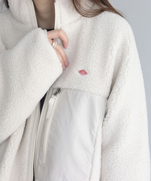 DANTON（ダントン）の「【DANTON/ダントン】INSULATION BOA OUTER　DT-A0194 LBA（ブルゾン・レディース・チャコールグレー/アイボリー/レッド・FREE）」の20枚目の写真