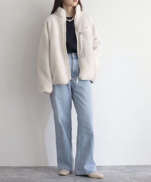 DANTON（ダントン）の「【DANTON/ダントン】INSULATION BOA OUTER　DT-A0194 LBA（ブルゾン・レディース・チャコールグレー/アイボリー/レッド・FREE）」の19枚目の写真