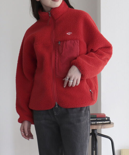 DANTON（ダントン）の「【DANTON/ダントン】INSULATION BOA OUTER　DT-A0194 LBA（ブルゾン・レディース・チャコールグレー/アイボリー/レッド・FREE）」の15枚目の写真